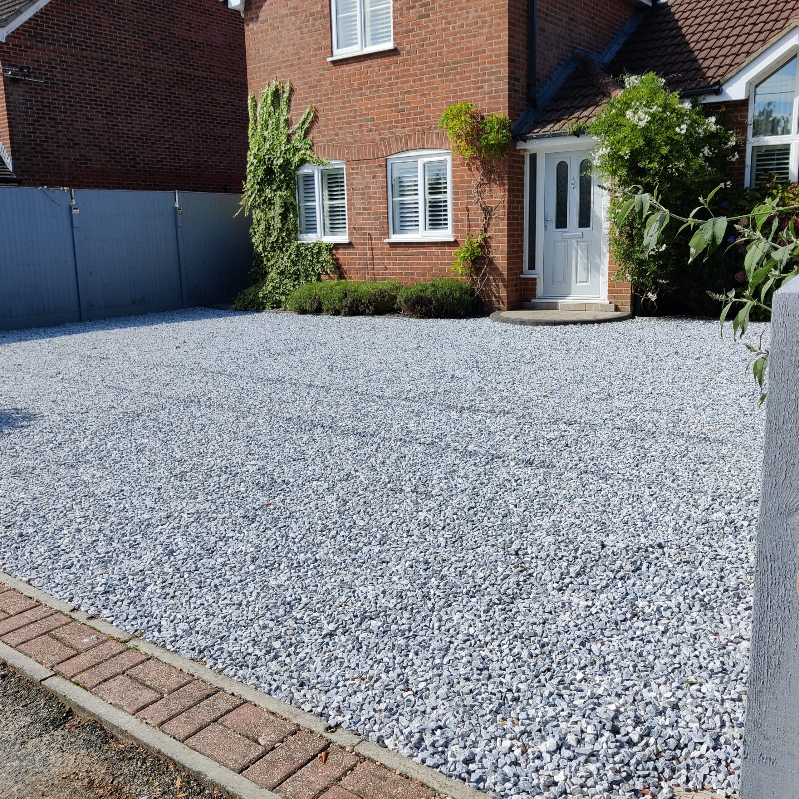 Gravel driveway laid over a compacted sub-base at a Doncaster property